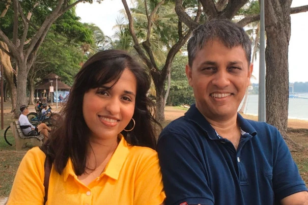 Samyajit and her daughter, Sumona.