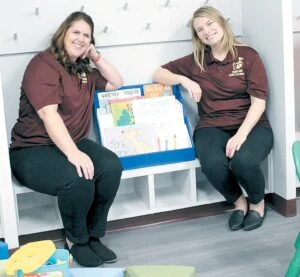 HUB coordinators Tonia Kitchel and Amy Curtis look forward to meeting potential attendees at the community launch event scheduled for Wednesday, Jan. 26, from 3 p.m. to 6 p.m. Participants are asked to use Gate 8 of Chesterton Middle School. MANDI DUNLAP / photo